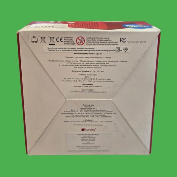 NEW Sealed Toniebox Audio Player Starter Set Red Box -Up to 7hrs of Battery Life - Picture 7 of 7